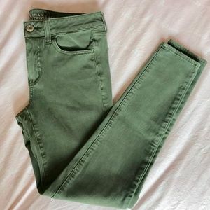 American Eagle Olive Green Jegging Pants
